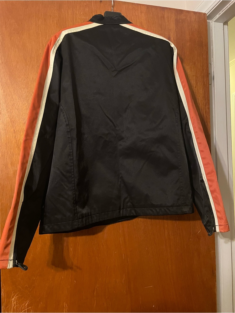 Harley-Davidson Black Jacket with Orange and Cream Accents - Picture 5 of 7